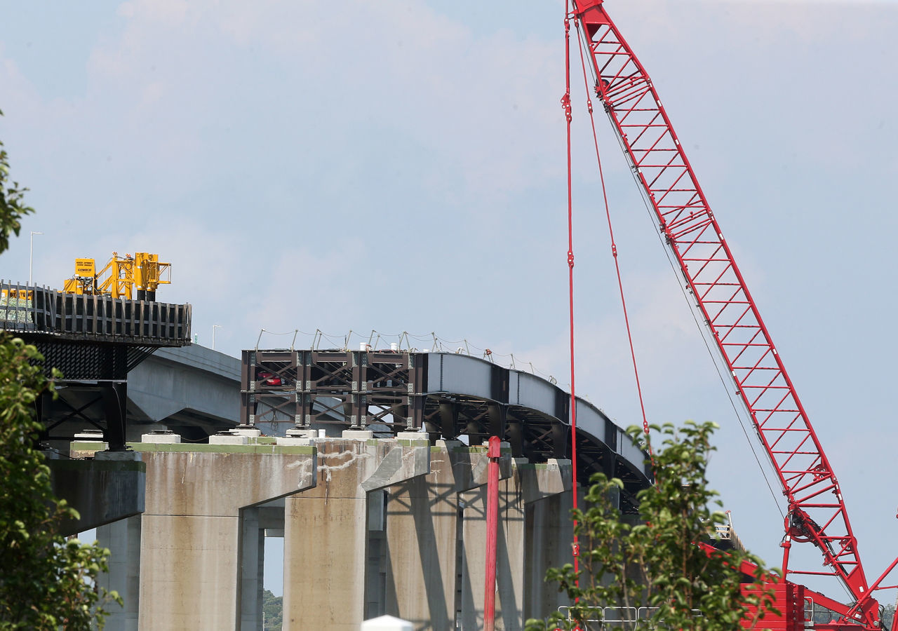 Construction Parkway Bridge Bike Path